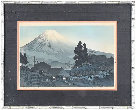 Shōtei Takahashi, Fuji from Mitsukubo, woodblock print