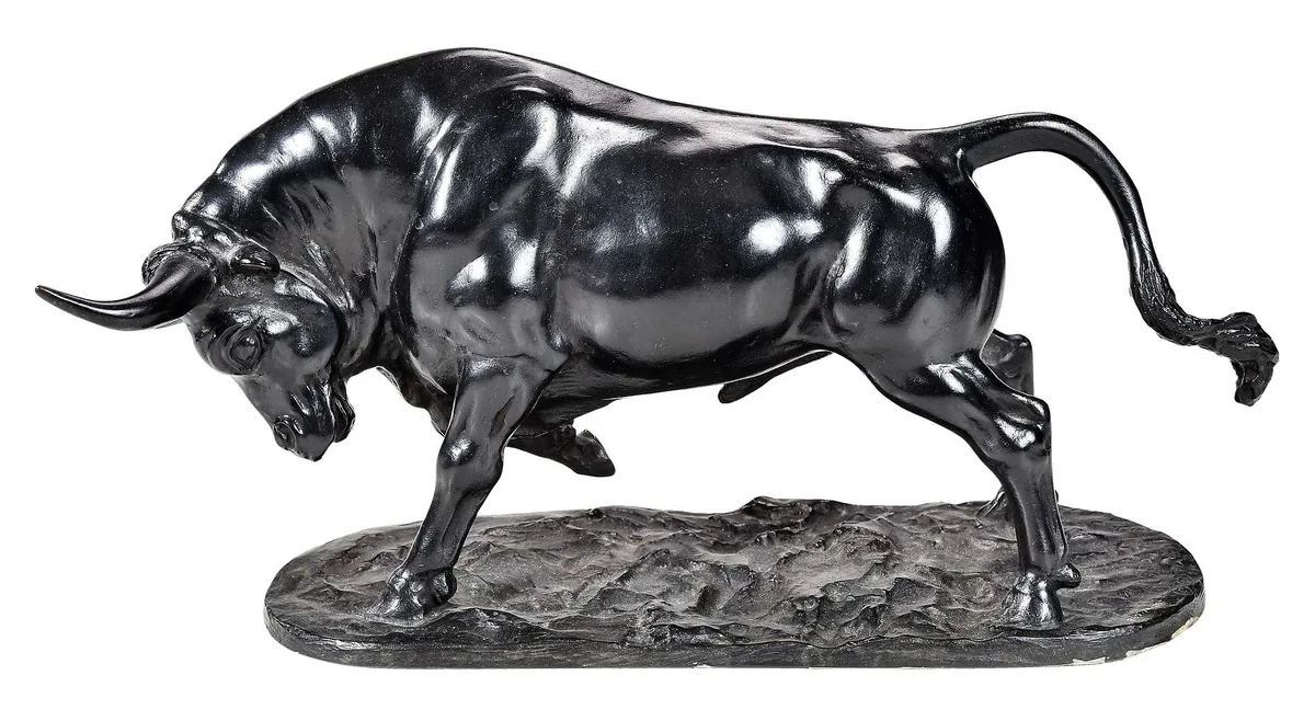Charging Bull by Malvina Hoffman, 1953, patinated bronze, sold Apr 2024