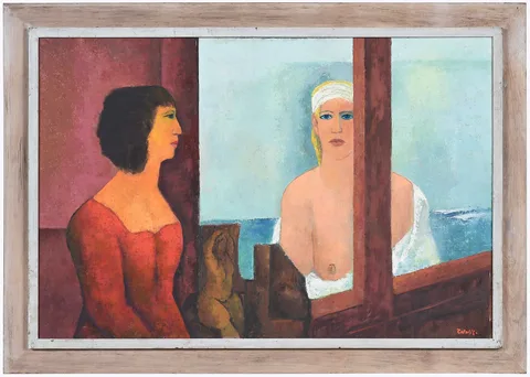 Meyer Wolfe, Mirage, 1973, oil on board