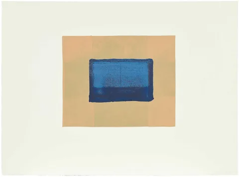 Indian View A by Howard Eliot Hodgkin, 1971, color screenprint on J Green paper of, sold Apr 2024