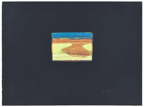 Indian View L by Howard Eliot Hodgkin, 1971, color screenprint on J Green paper of, sold Apr 2024