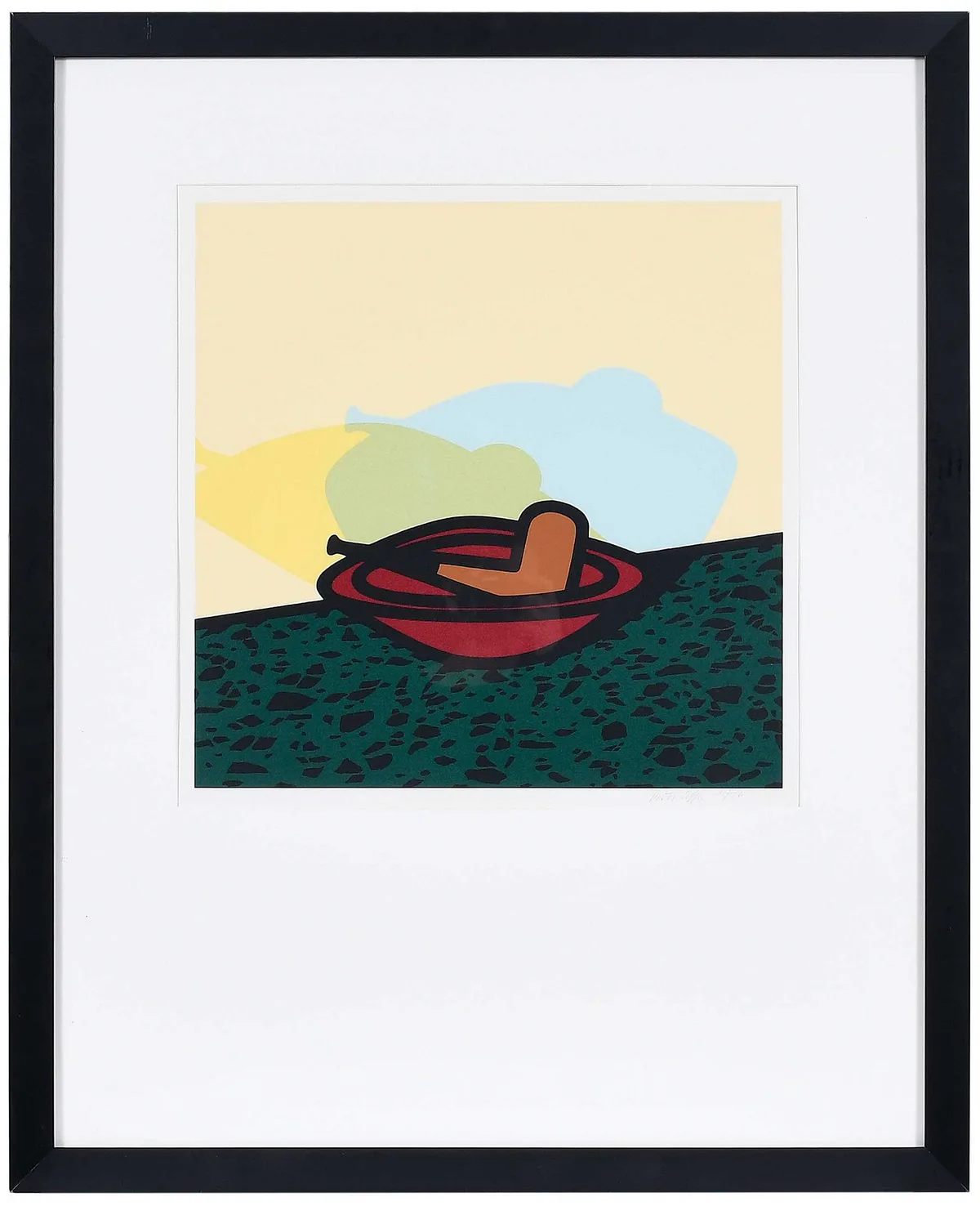Pipe in Bowl by Patrick Caulfield, 1976, screenprint, sold Apr 2024