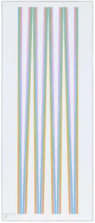 Bridget Riley, Elongated Triangles 4