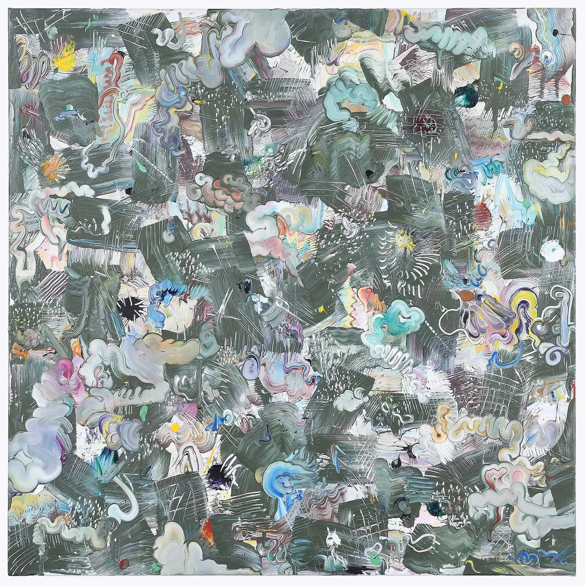 Herbert Creecy, Study for a Chapel Without Hell, 1981, acrylic on linen