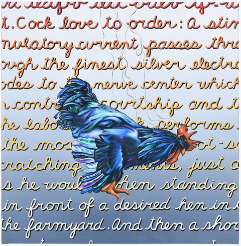 Barry Buxkamper, Cock Love to Order, oil on canvas