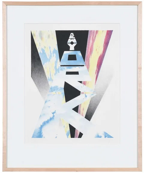 Erik Bulatov, New York, 1989, lithograph in colors