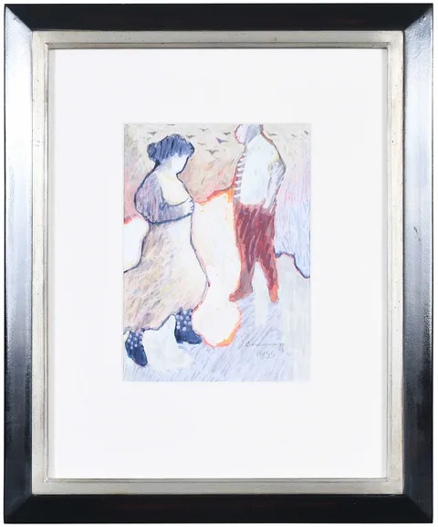 William Cumming, Couple, 1995, tempera on board