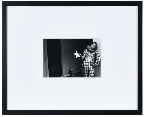 Figure in Harlequin Costume by Duane Stephen Michals, gelatin silver print, sold Oct 2023