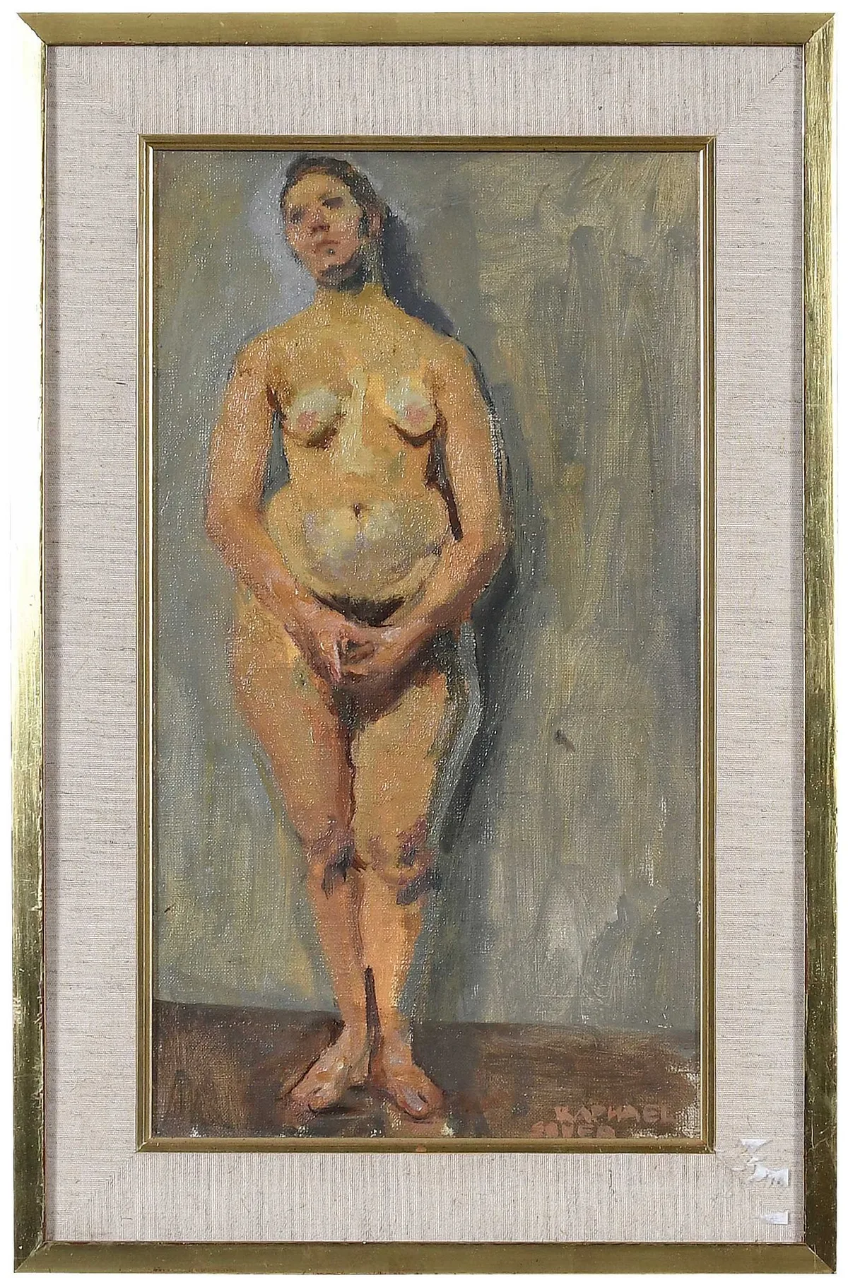 Raphael Soyer, Nude, circa 1965, oil on canvas