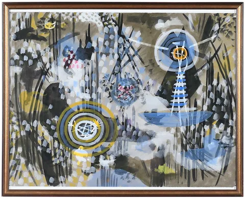 Gordon Onslow Ford, Untitled, 1948, casein on paper