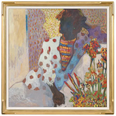William Cumming, I had a farm in Africa at the foot of the Ngong hills., 1986, oil on Masonite