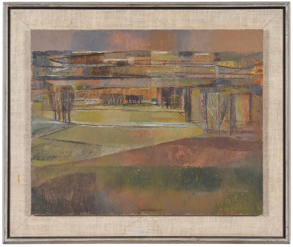 William C. Palmer, Winter's End - End of March, 1954, oil on gesso panel