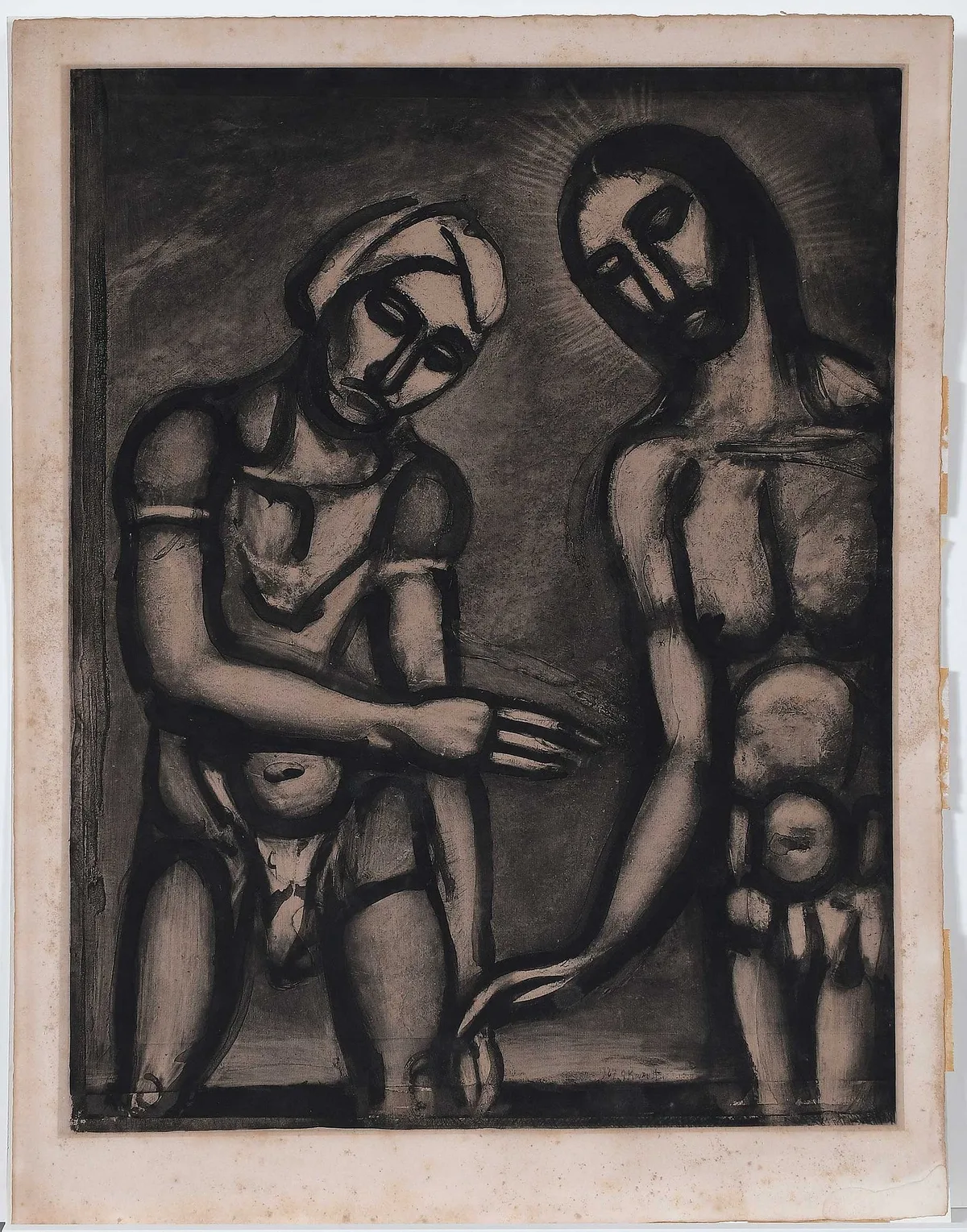 George Rouault Aquatint, Signeur, c'est Vous, je Vous reconnais (Chapon & Rouault 85), 1927, aquatint