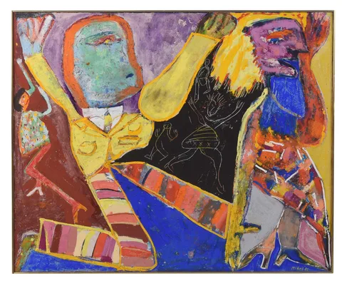 George McNeil, Dolly's Disco, 1982, oil on canvas