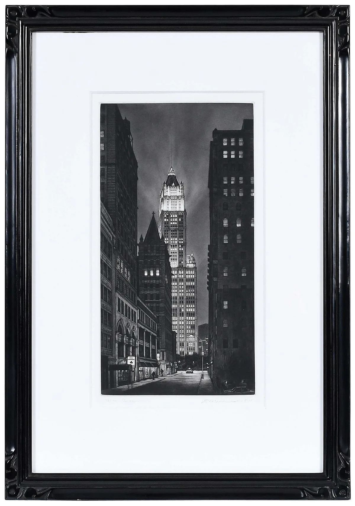 Frederick Mershimer, Beacon, 2001, mezzotint