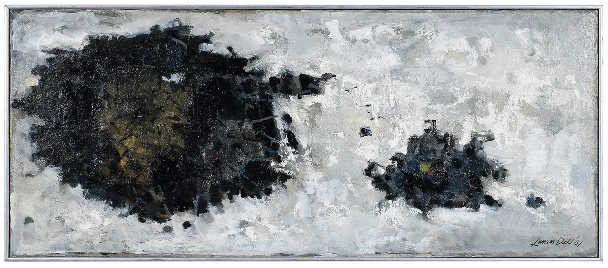 Through The Clouds by Lamar Dodd, 1967, oil on canvas, sold Apr 2023