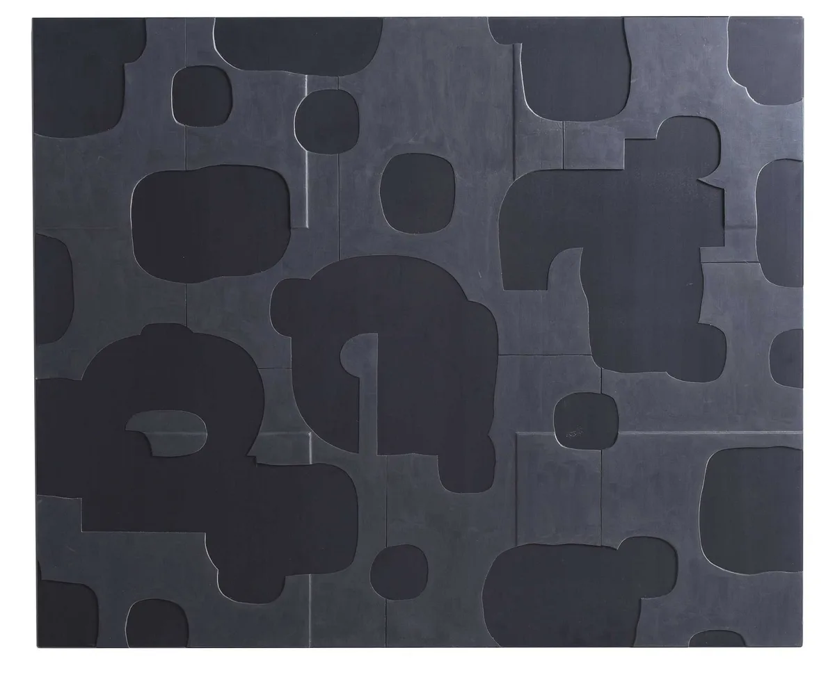 Black Tea by Guy Goodwin, 2007, acrylic soaked paper on plexiglass, sold Apr 2023