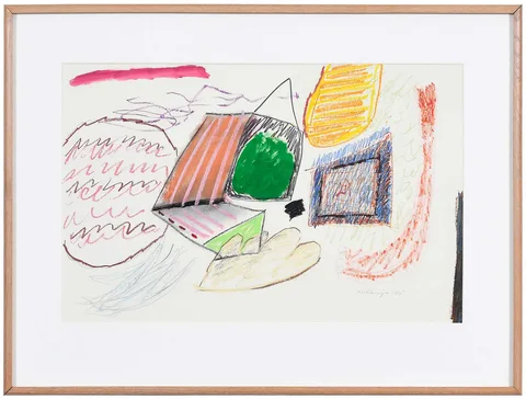 Ida Kohlmeyer, Cryptic Drawing, mixed media on paper