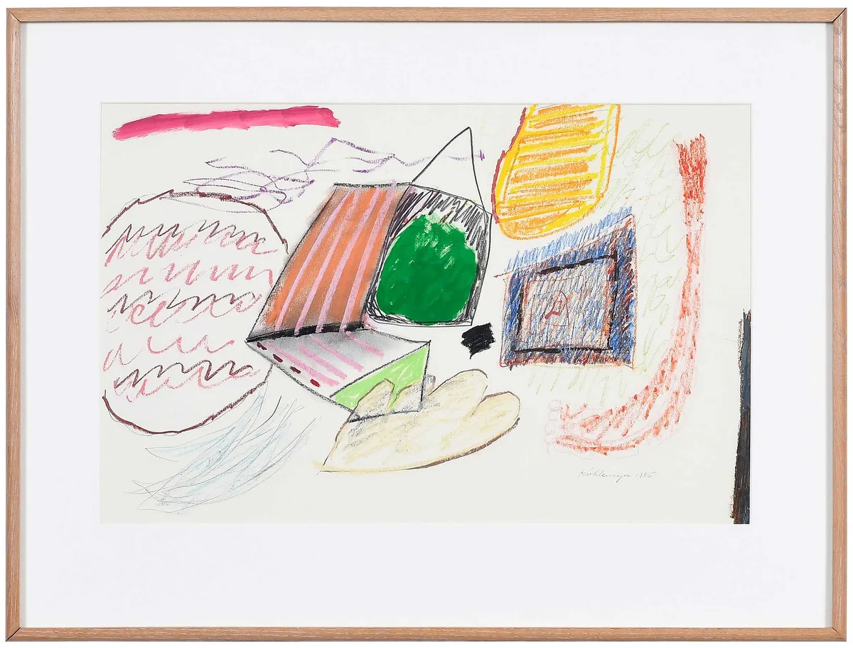 Ida Kohlmeyer, Cryptic Drawing, mixed media on paper
