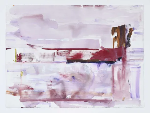 Helen Frankenthaler, Untitled, 1978, acrylic and crayon