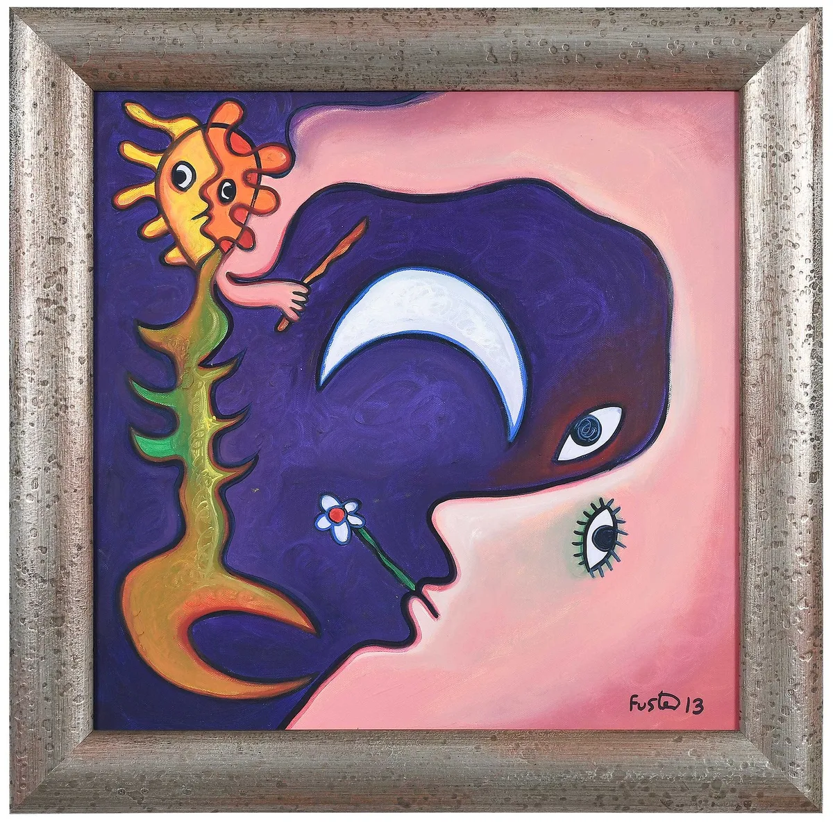 José Fúster, Sueno, oil on canvas