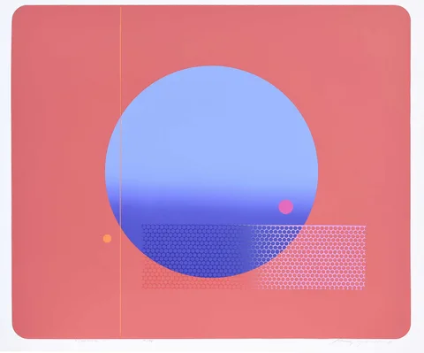 Rudolfo Ayoroa, Voyager No. 2, 1981, screenprint
