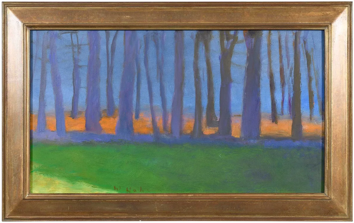 Orange Avenue by Wolf Kahn, 2007, oil on canvas, sold Apr 2023