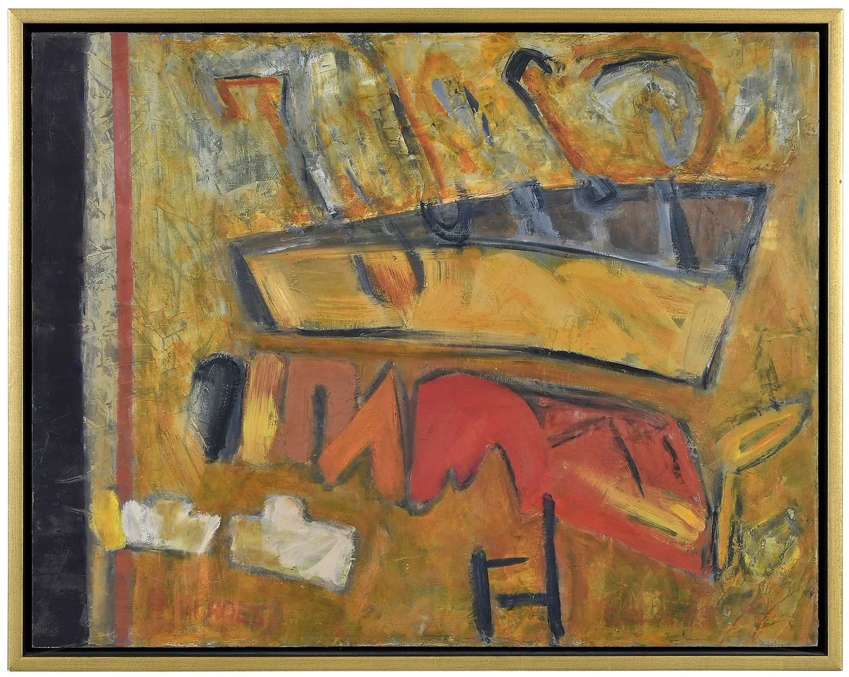 Gloria Blades, Untitled, 2008, oil and cold wax on panel