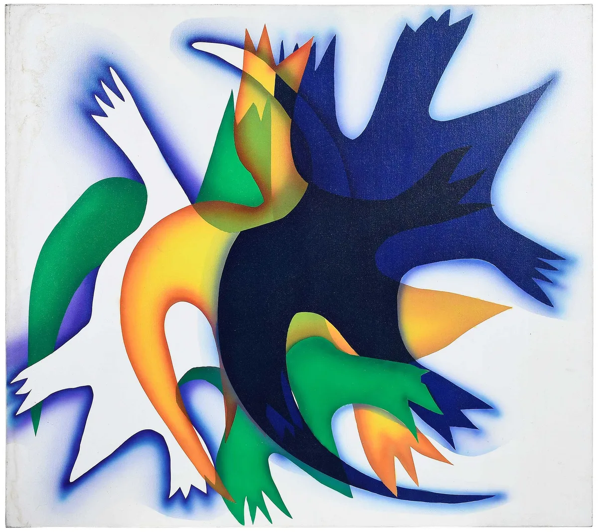 Donald Keith Sultan, Design, polychrome on canvas