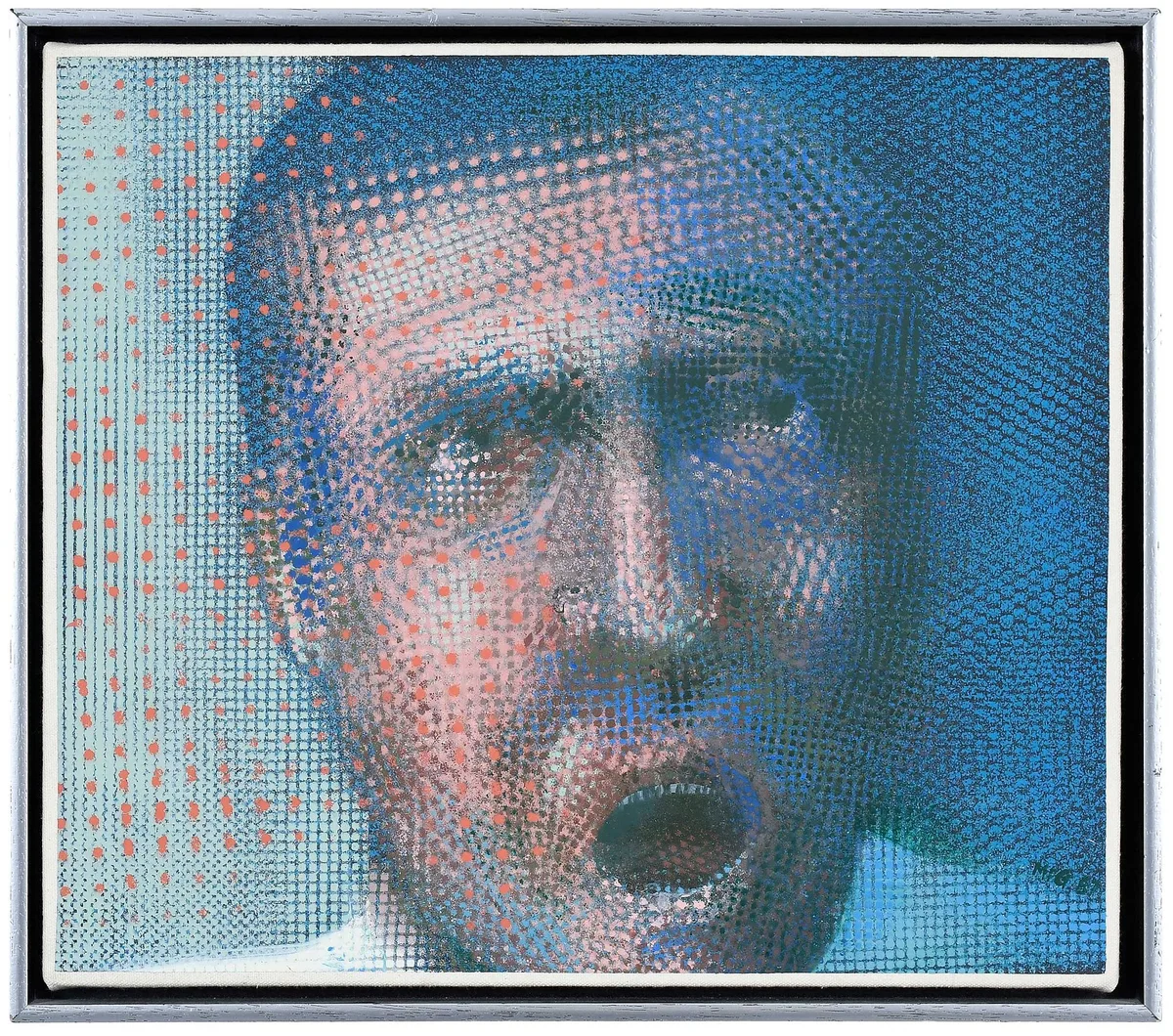 Another Silent Scream by Maud Gatewood, acrylic on canvas, sold Apr 2023