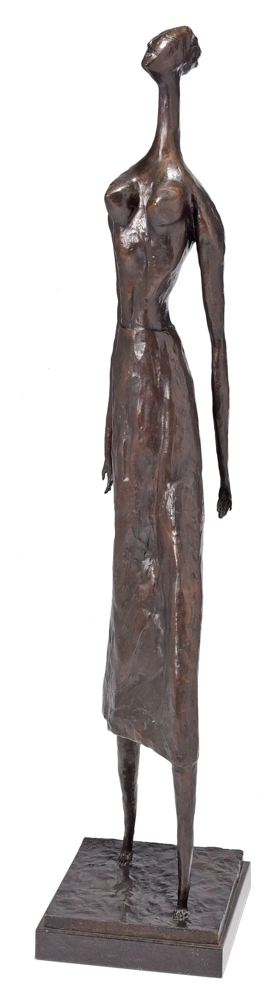 Untitled, Standing Woman by Doris Caesar, patinated bronze, sold Apr 2023