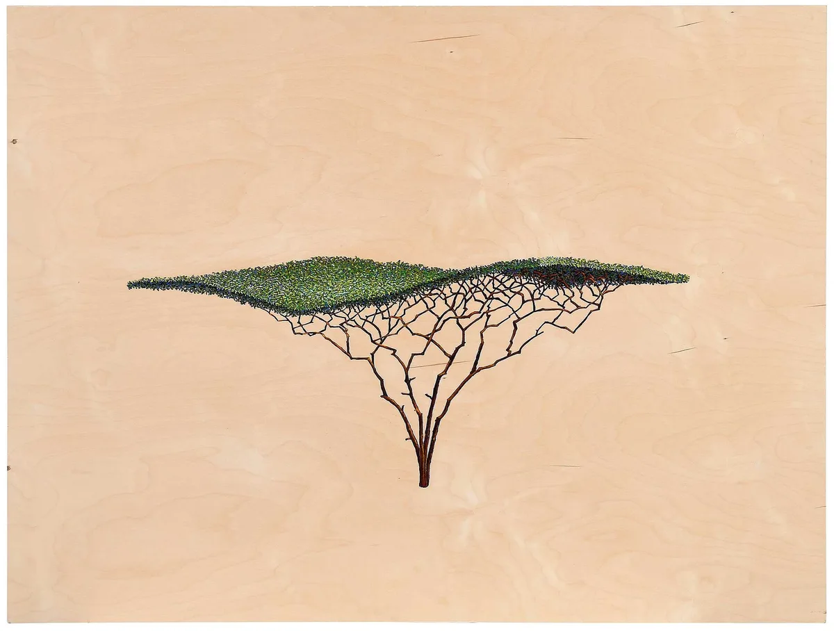 David Lefkowitz, Surface, 2008, oil on plywood