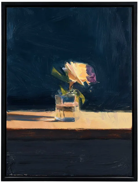 Ben Aronson, Flowers in Glass, 1997, oil on panel