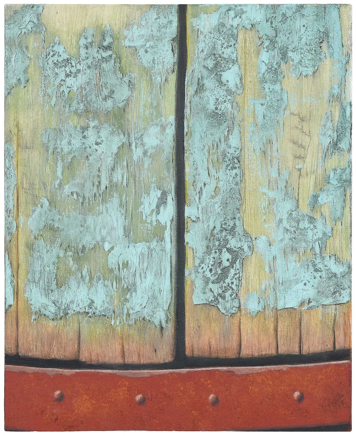 Wallace "B." Millner, Patination, 2013, oil on canvas wrapped on panel