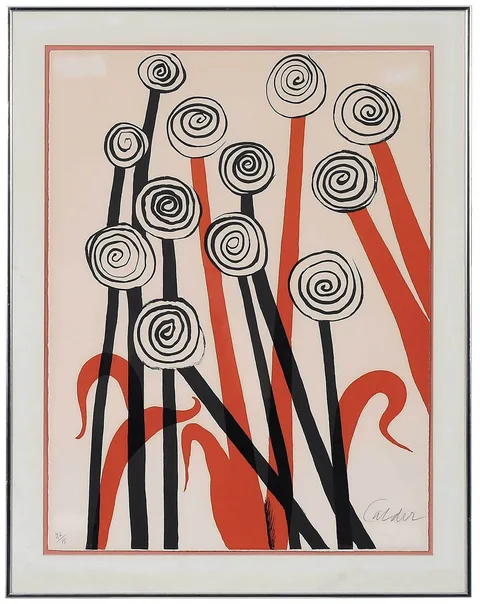 Alexander Calder Lithograph, Untitled, from Calder Magie Eolienne, 1972, lithograph