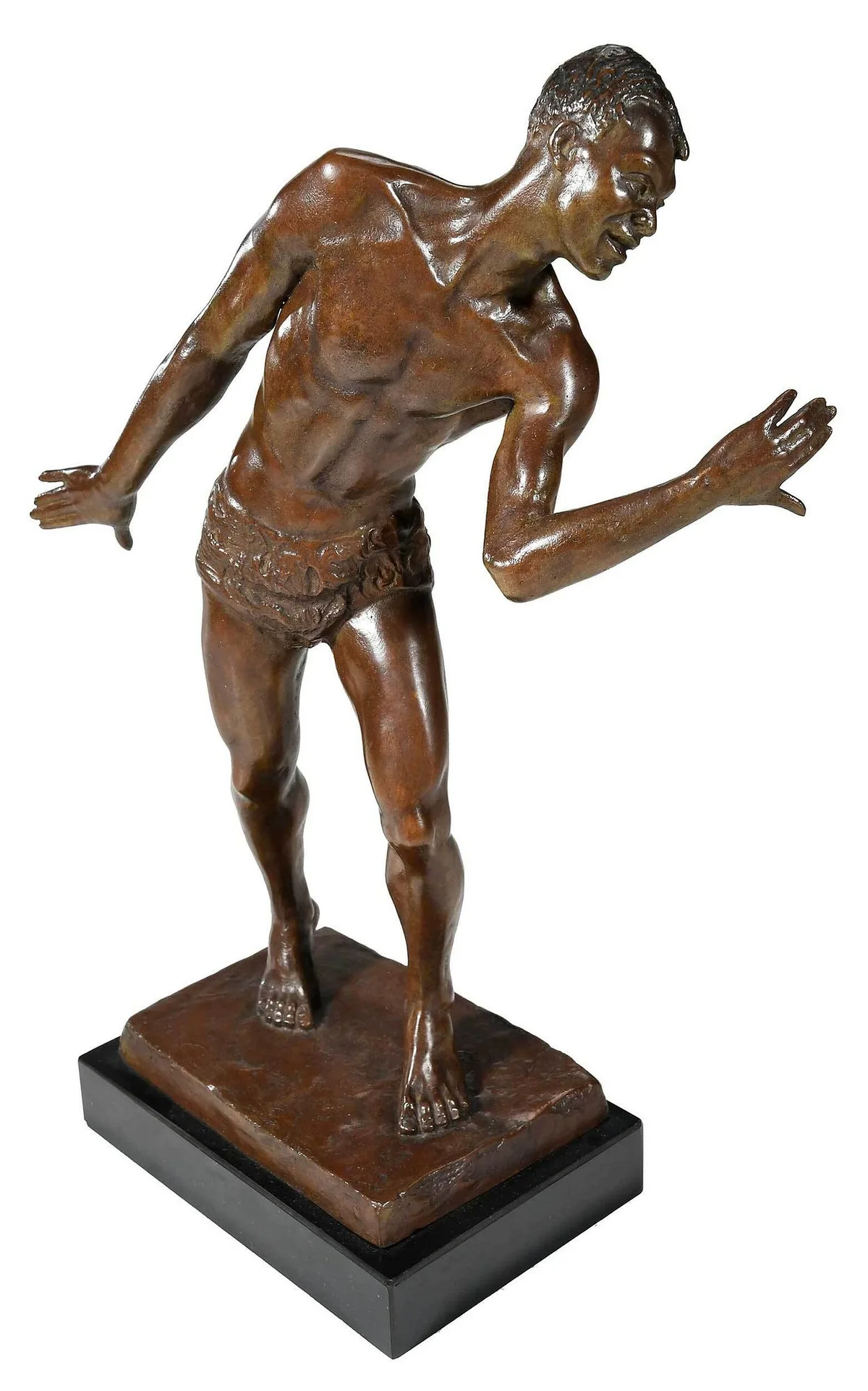 Liberian Dancer by Malvina Hoffman, circa 1937, patinated bronze, sold Oct 2022