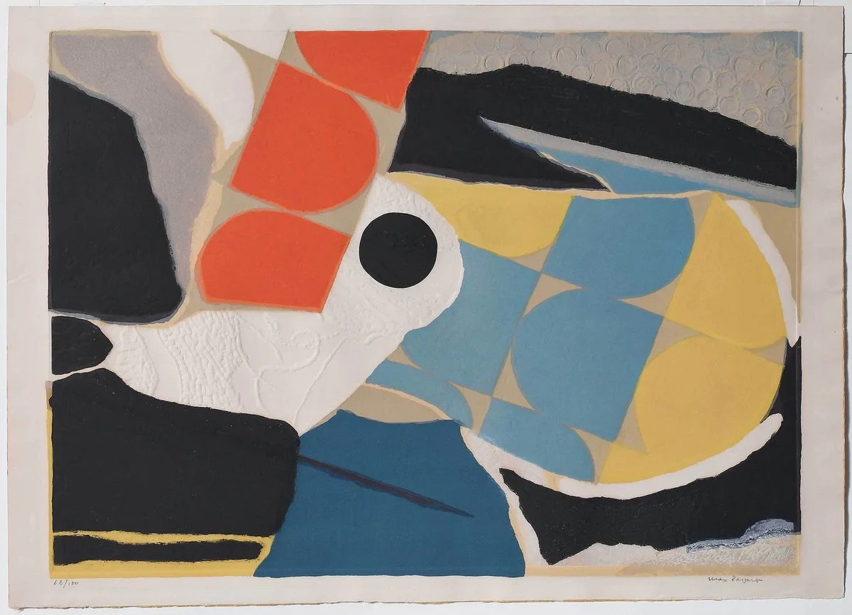 Max Papart, Airspace, 1975, linocut and etching in carborundum