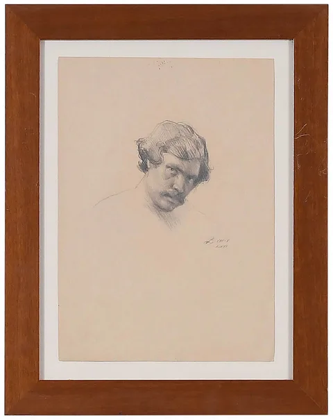 Ben Long, Self Portrait, 1971, pencil on paper