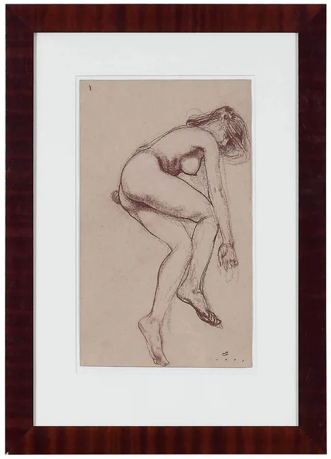 Ben Long, Figure Study B, 1991, chalk drawing