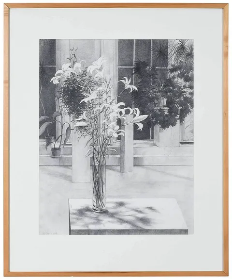 Ben Berns, Interior #1, 1984, graphite on paper