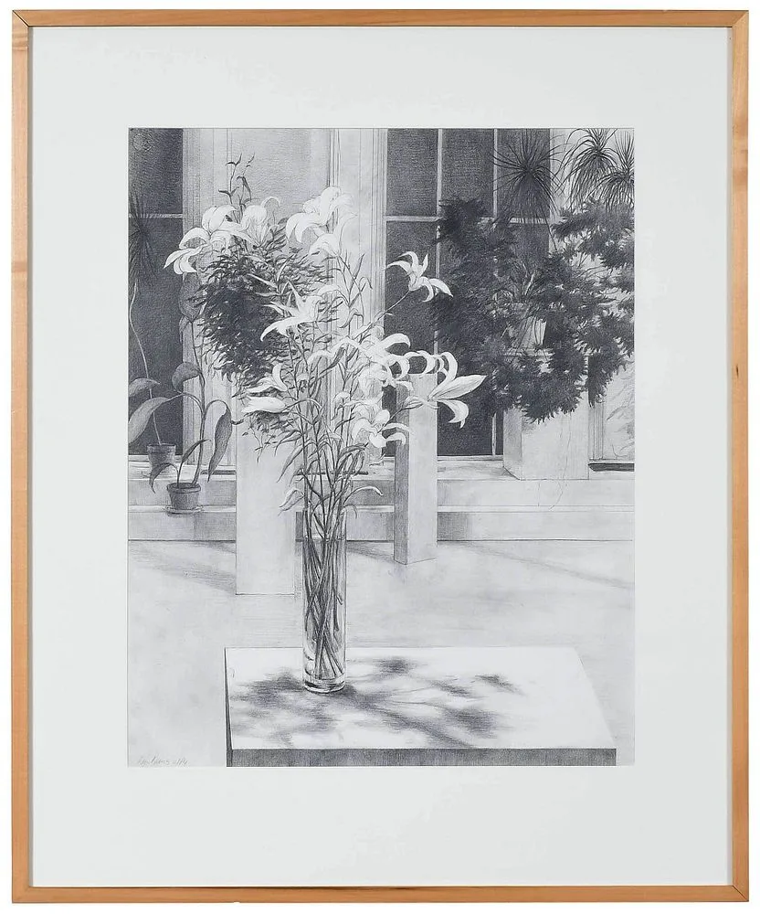Ben Berns, Interior #1, 1984, graphite on paper
