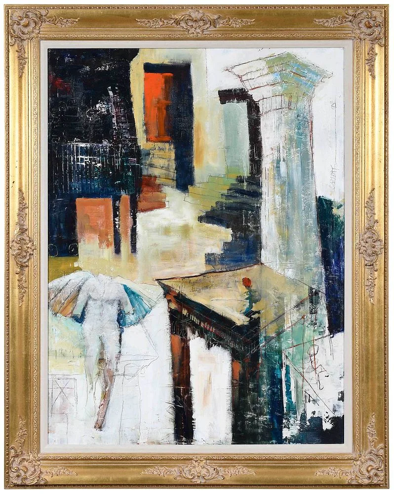 Dennis Campay, Untitled, Classical elements, oil on canvas