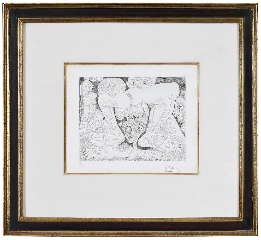 Pablo Picasso Etching, 1968, 1968, etching on wove paper