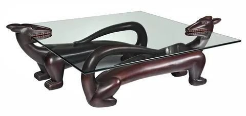 Judy Kensley McKie, Panther Table, 1991, patinated bronze