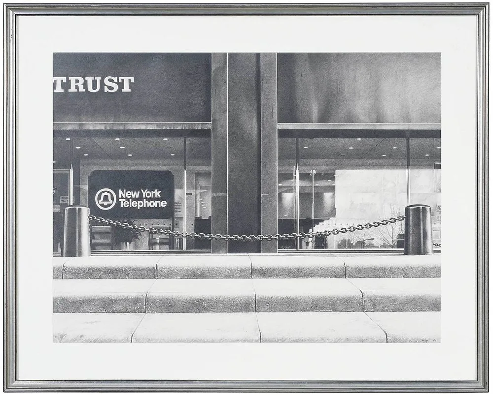 Kank Lok Chung, New York Telephone, 1980, pencil on paper