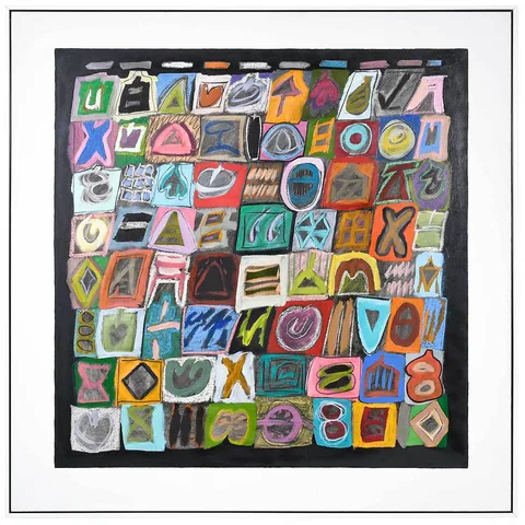 Ida Kohlmeyer, Symbols 81-4, 1981, oil