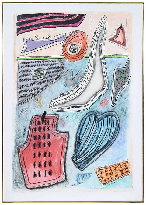 Ida Kohlmeyer, Composition, 93-5, 1993, mixed media on canvas