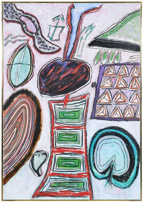 Ida Kohlmeyer, 1912-1997)Synthesis, 91-1, 1991, mixed media on canvas