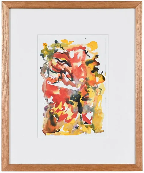 Elaine de Kooning, Untitled, 1981, watercolor and collage on paper