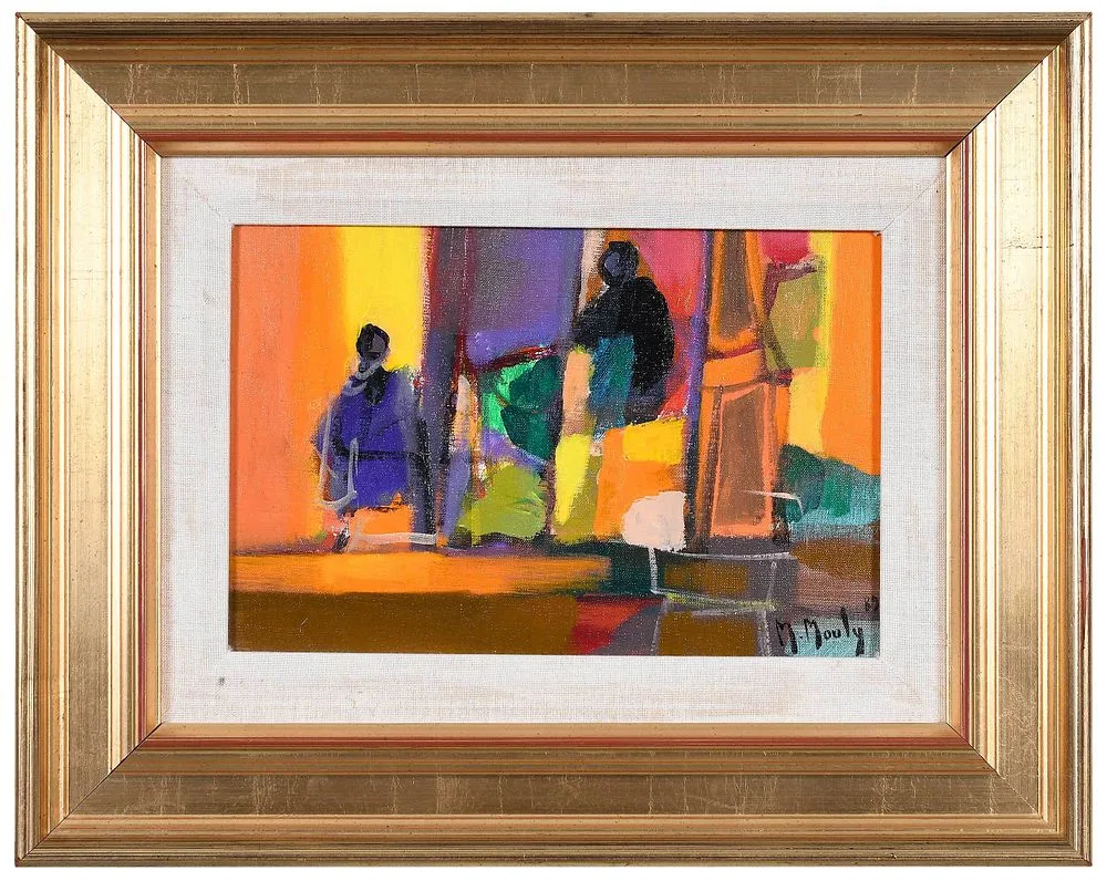 L'Interieur Janere by Marcel Mouly, 1989, oil on linen, sold Nov 2021